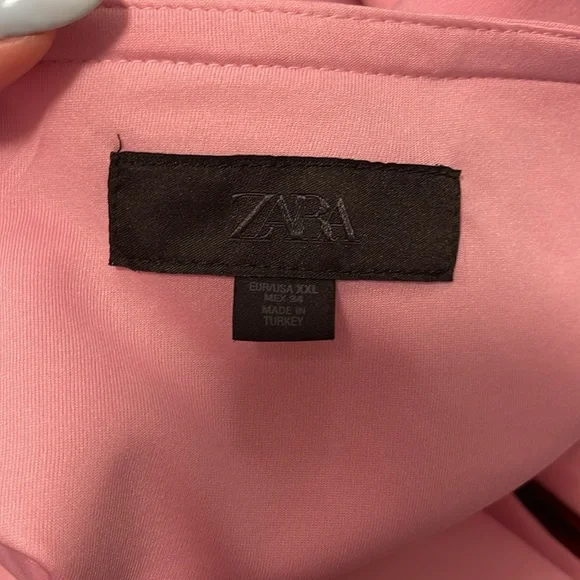 NWT Zara Strapless Pink Bow Top - Picture 7 of 12
